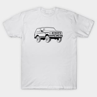 1992-1996 Bronco Black Print T-Shirt